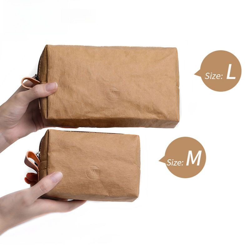 Tech Accessories For Laptop - Ultralight Washable Kraft Tech Pouch -