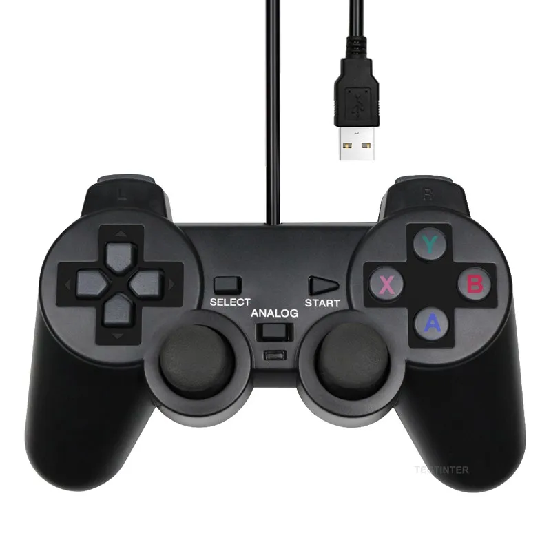 Tech Accessories Pc - Wired USB PC Gaming Joystick Gamepad