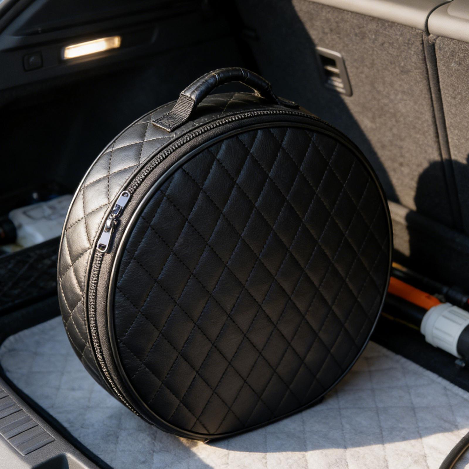 Travel Cable Organizer - Car Charging Cable Bag PU Leather