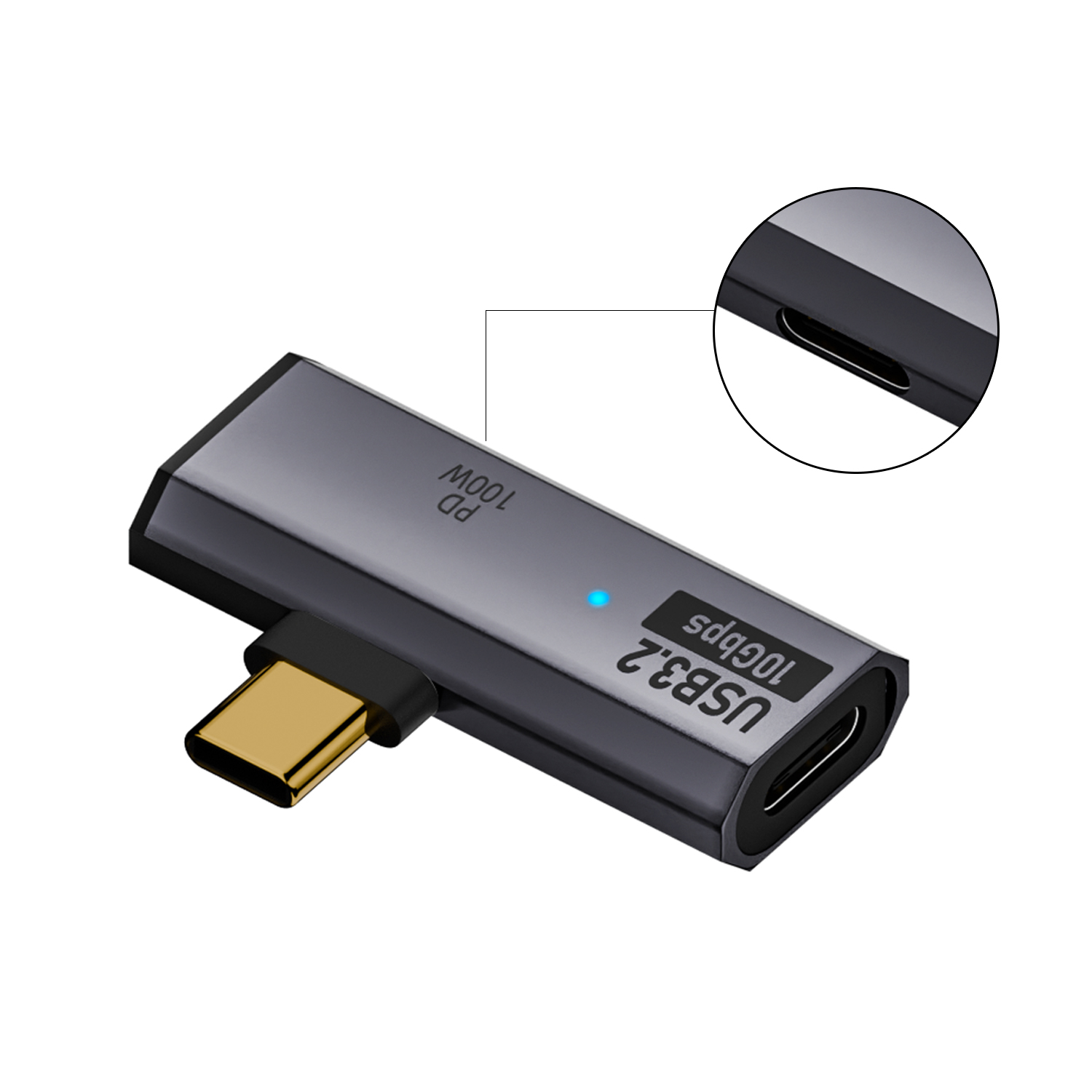 Type C Multiport Adapter - USB C Splitter Type C Male