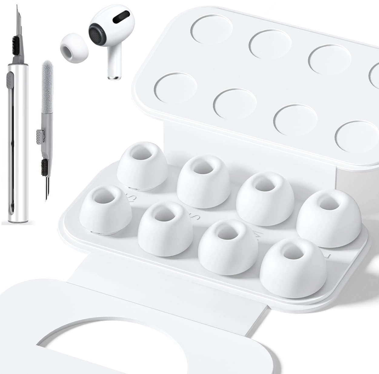 Power Bank Wireless - KUTOU 4 Pairs Liquid Silicone Ear