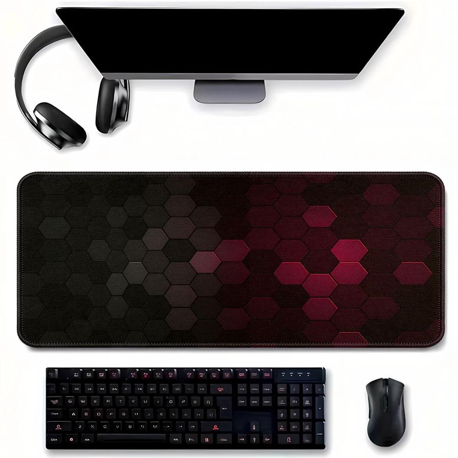 Red Honeycomb Tech Mouse Pad o - Tech Accessories For Laptop ulasan dan harga