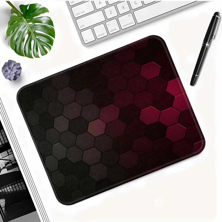 Red Honeycomb Tech Mouse Pad o - Tech Accessories For Laptop ulasan dan harga