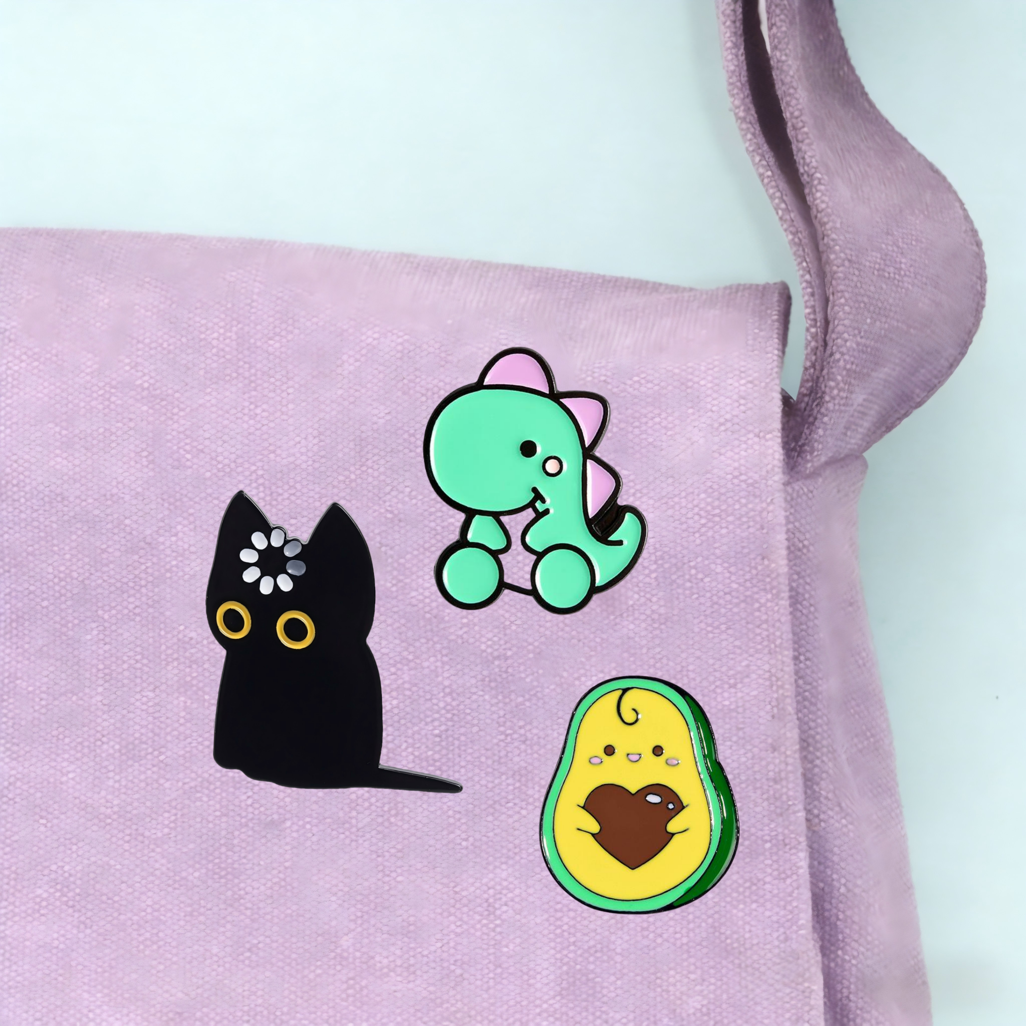 Cute Black Cat Loading Enamel  - Tech Accessories Backpack ulasan dan harga