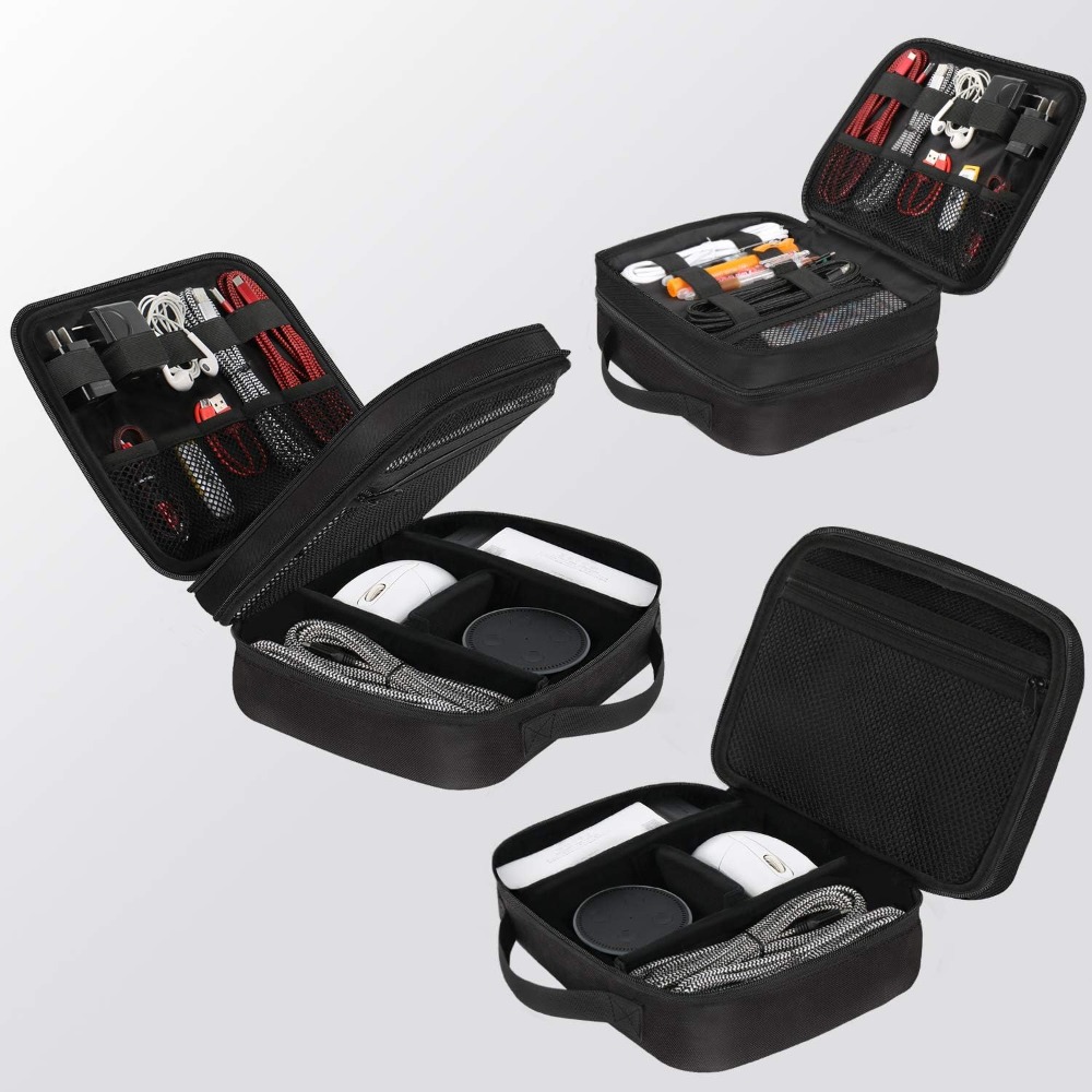 Electronics Organizer Travel C - Travel Cable Organizer ulasan dan harga