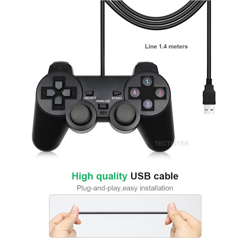 Wired USB PC Gaming Joystick G - Tech Accessories Pc ulasan dan harga