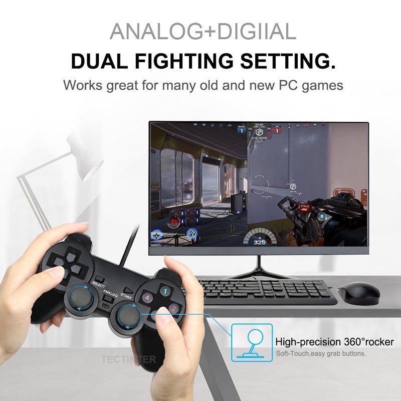 Wired USB PC Gaming Joystick G - Tech Accessories Pc ulasan dan harga