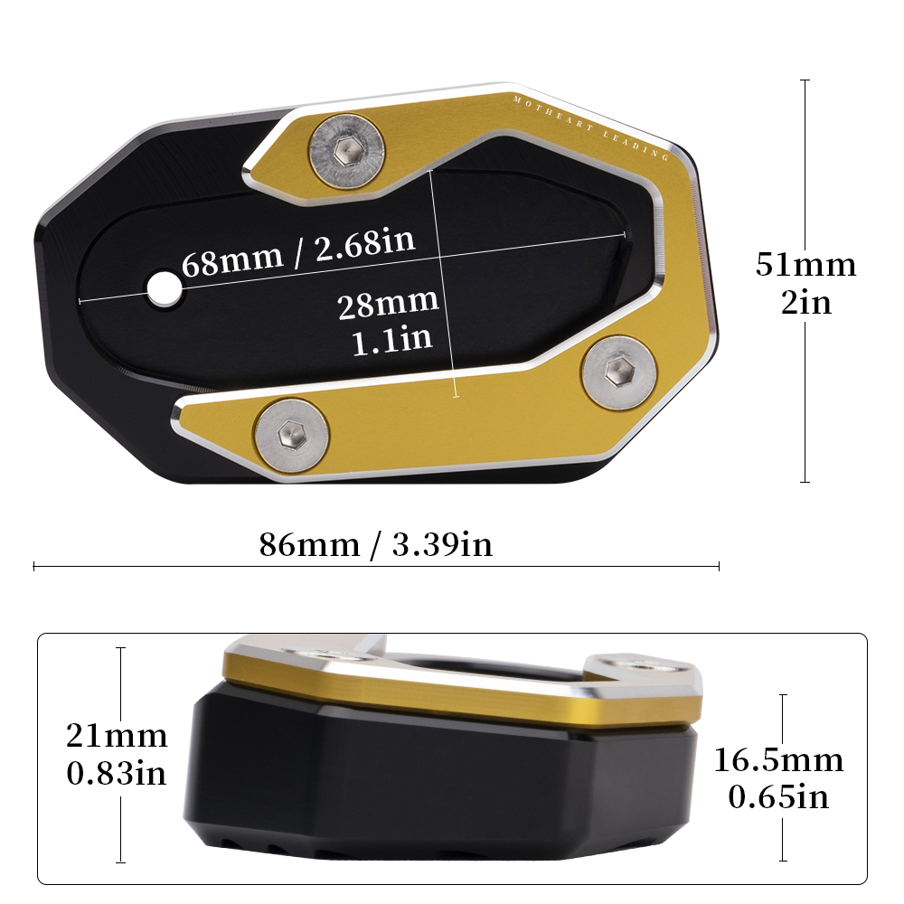 Motorcycle Kickstand Foot Plat - Tech Accessories Stand ulasan dan harga