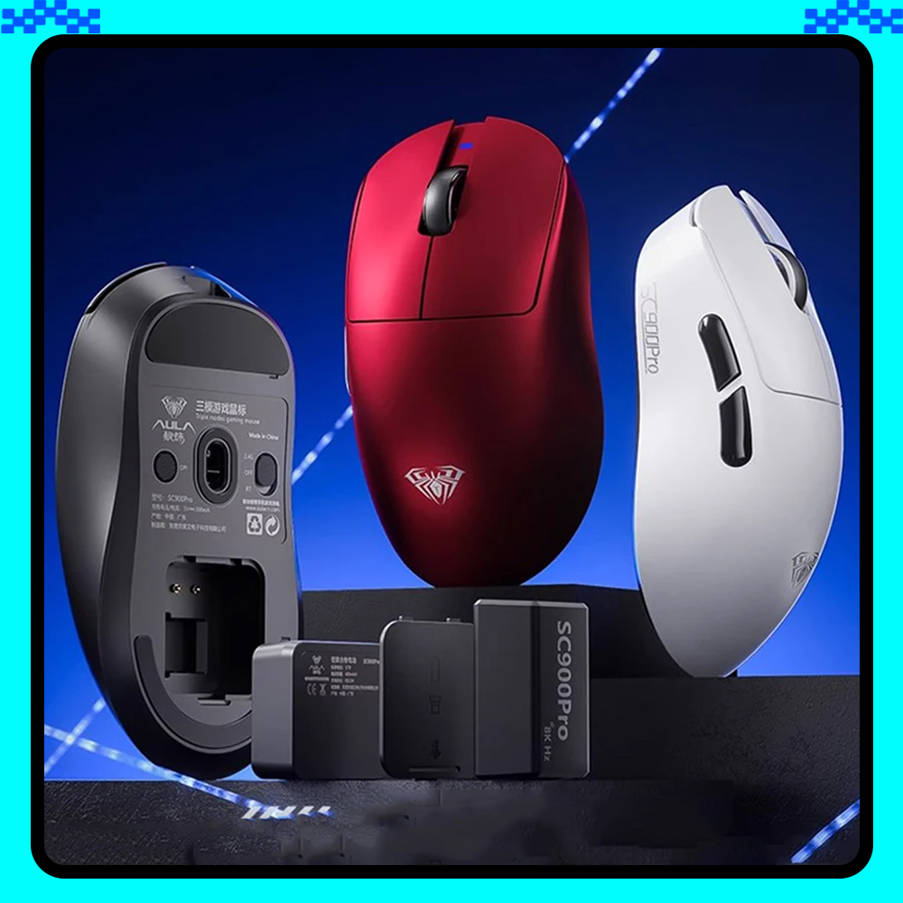 AULA SC900 Mouse Mouse Paw3950 - Power Bank Wireless ulasan dan harga