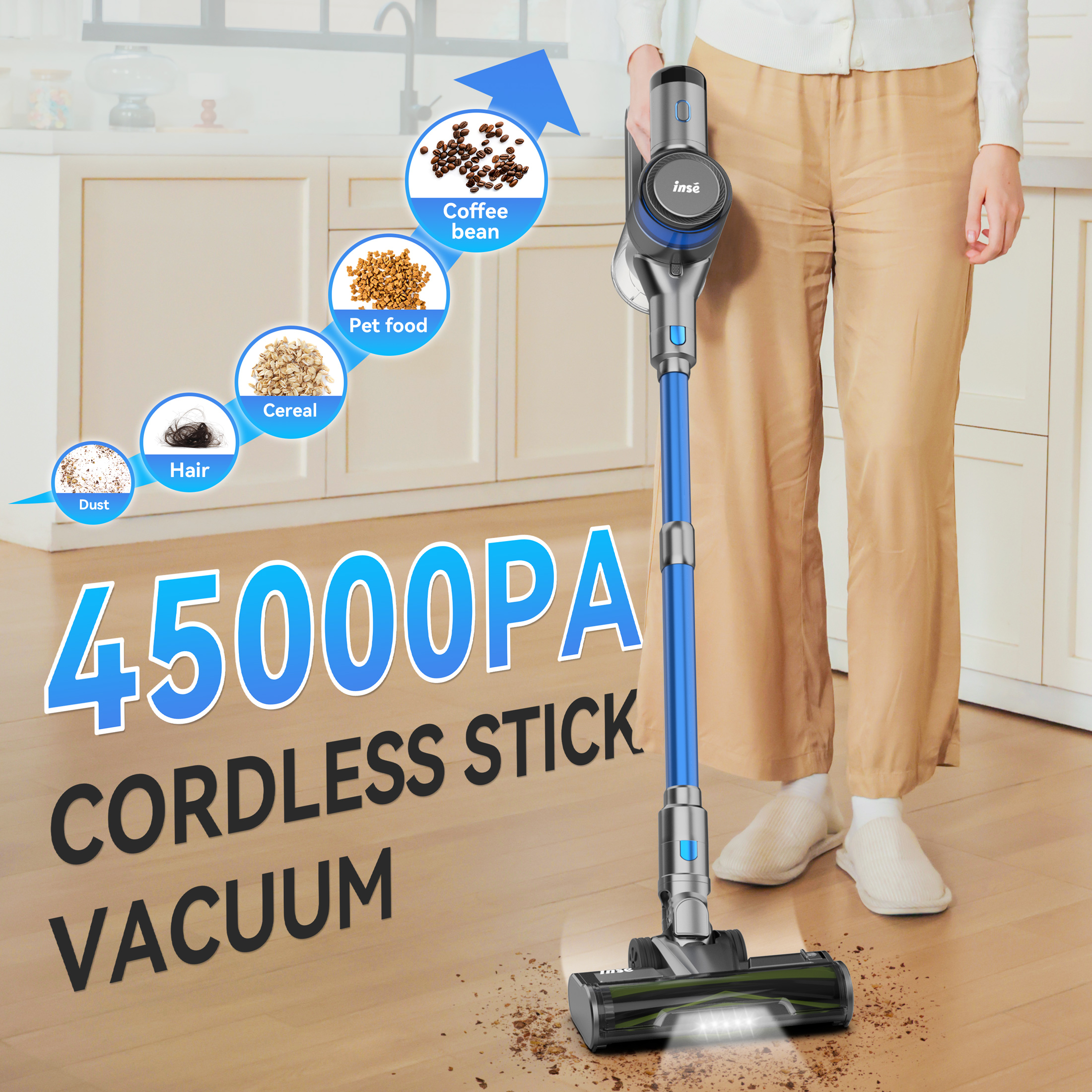 INSE S9X Handheld Stick Vacuum - Power Bank Wireless ulasan dan harga