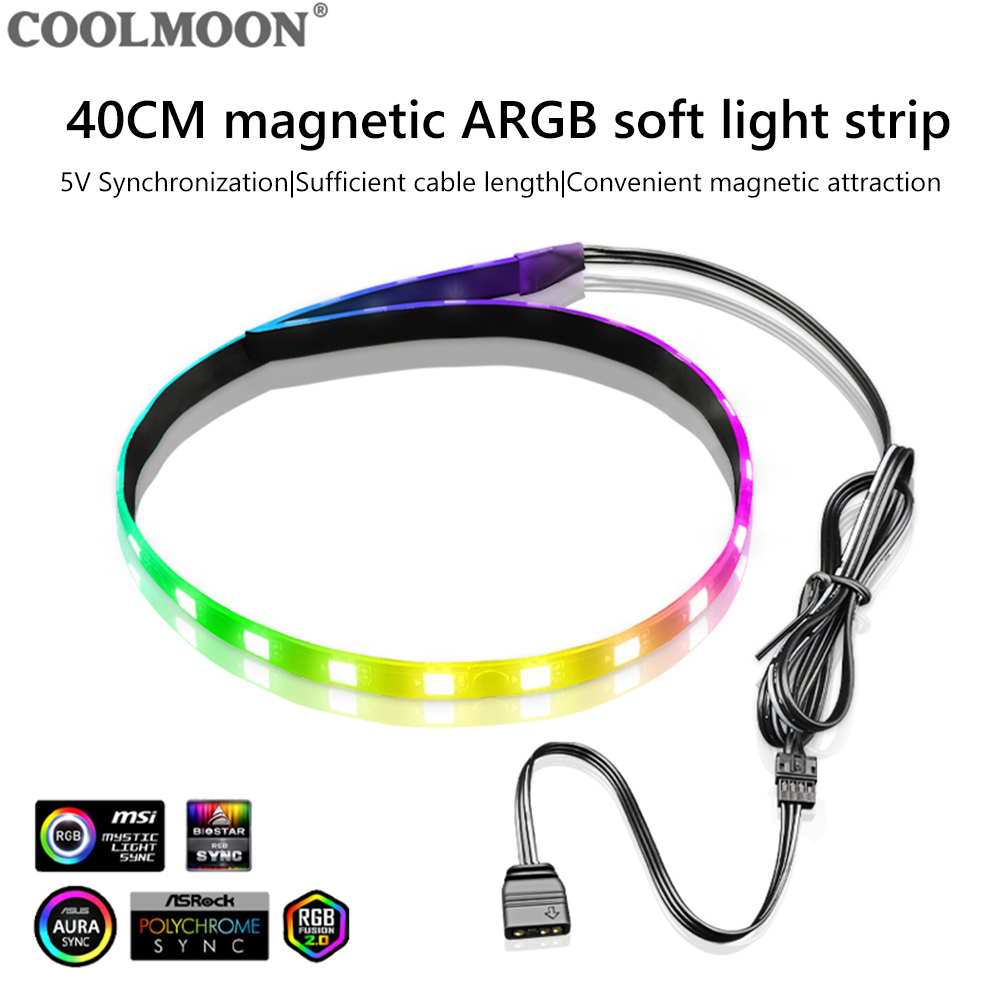 COOLMOON CM-LS40 5V ARGB PC Ca - Tech Accessories Pc ulasan dan harga