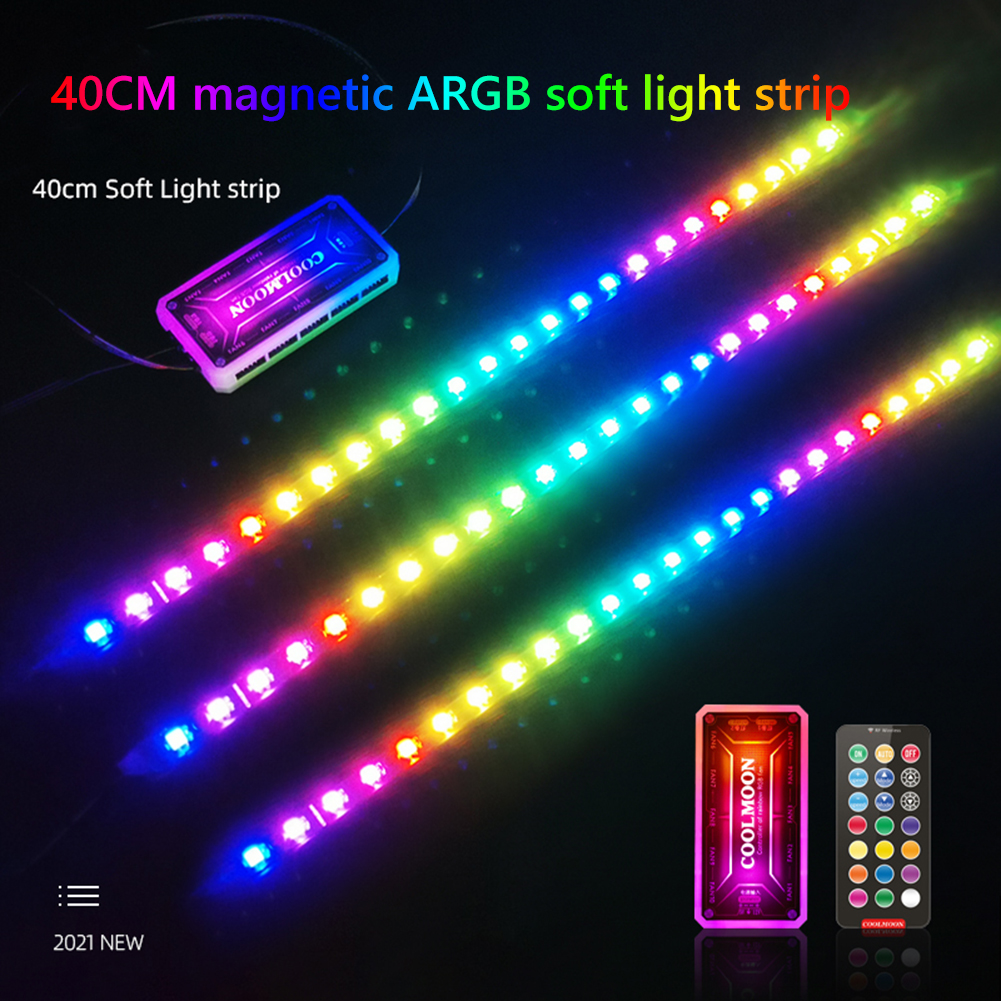 COOLMOON CM-LS40 5V ARGB PC Ca - Tech Accessories Pc ulasan dan harga