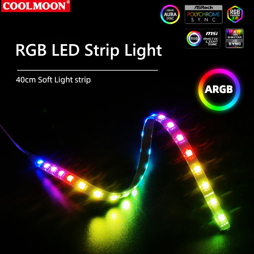 COOLMOON CM-LS40 5V ARGB PC Ca - Tech Accessories Pc ulasan dan harga