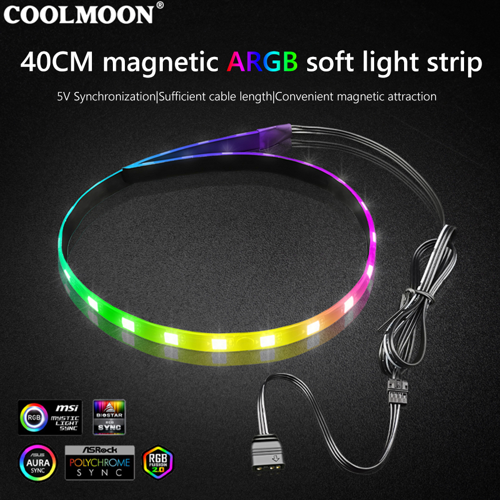 COOLMOON CM-LS40 5V ARGB PC Ca - Tech Accessories Pc ulasan dan harga