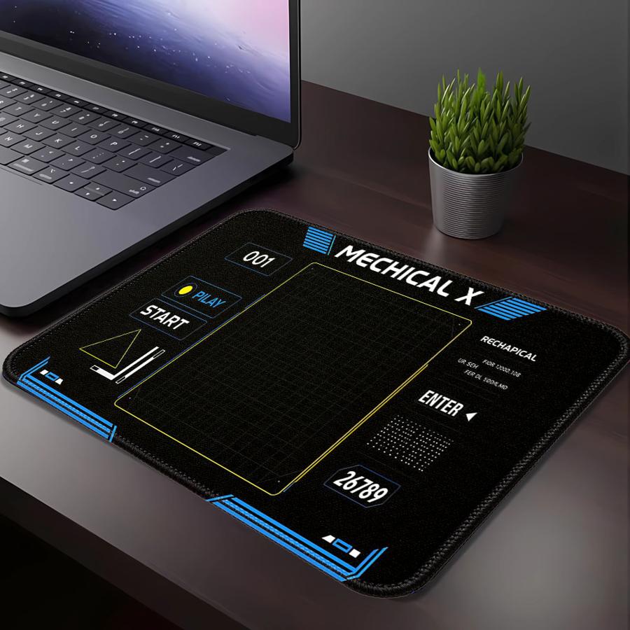 Futuristic UI Tech Frame rubbe - Tech Accessories For Laptop ulasan dan harga