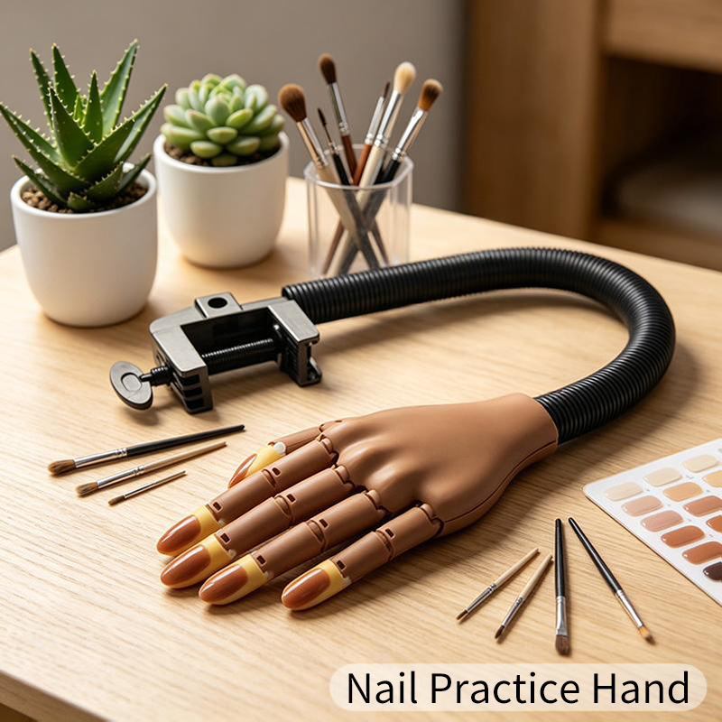 Nail Fake Practice Hand Movabl - Tech Accessories Stand ulasan dan harga