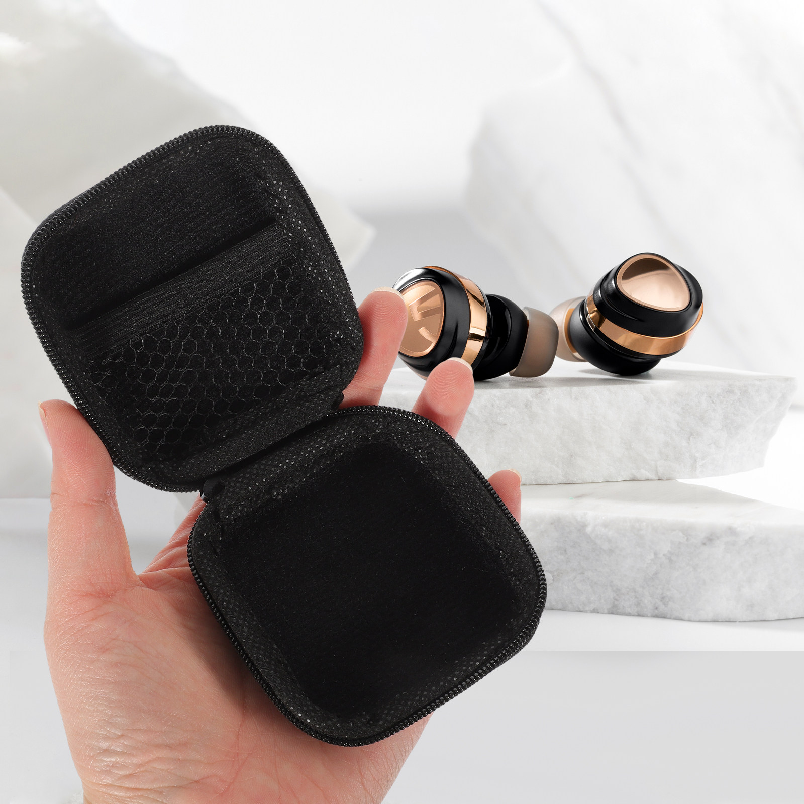 Compact Eva Earphone Case Port - Travel Cable Organizer ulasan dan harga