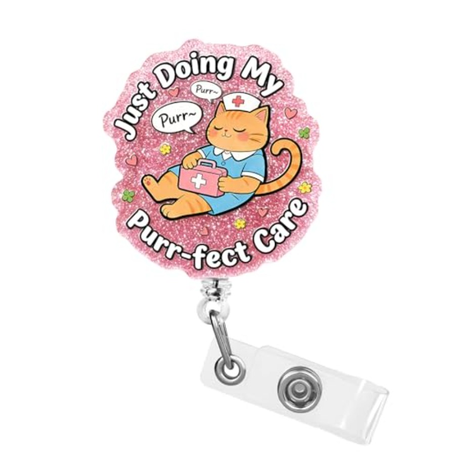Nurse Badge Reel Retractable,  - Tech Accessories For Students ulasan dan harga