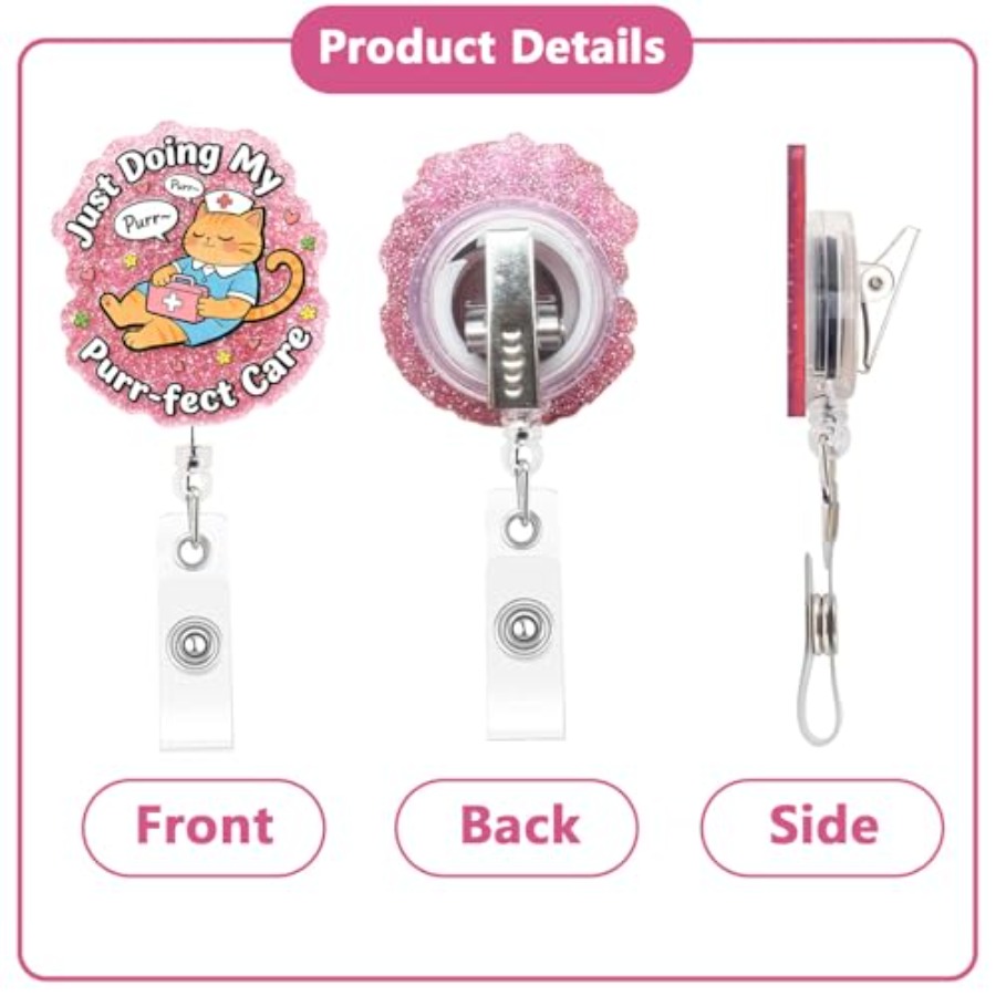 Nurse Badge Reel Retractable,  - Tech Accessories For Students ulasan dan harga