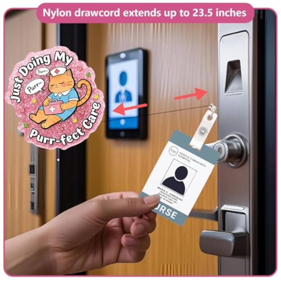 Nurse Badge Reel Retractable,  - Tech Accessories For Students ulasan dan harga